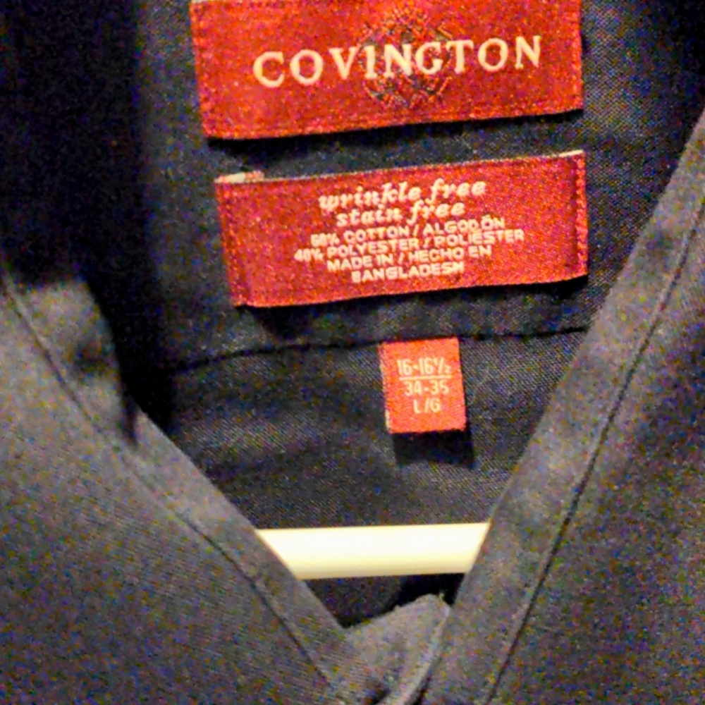 Black button down Covington dress shirt